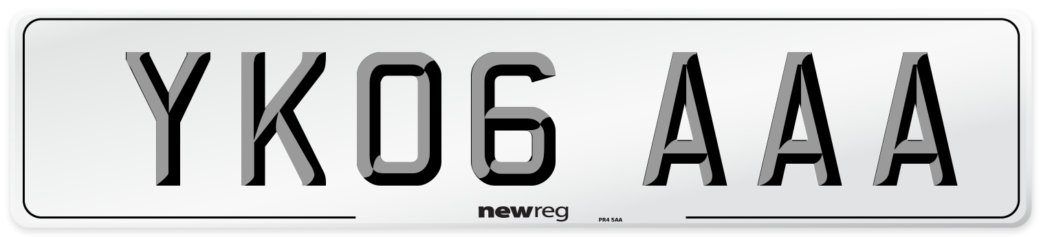 YK06 AAA Number Plate from New Reg